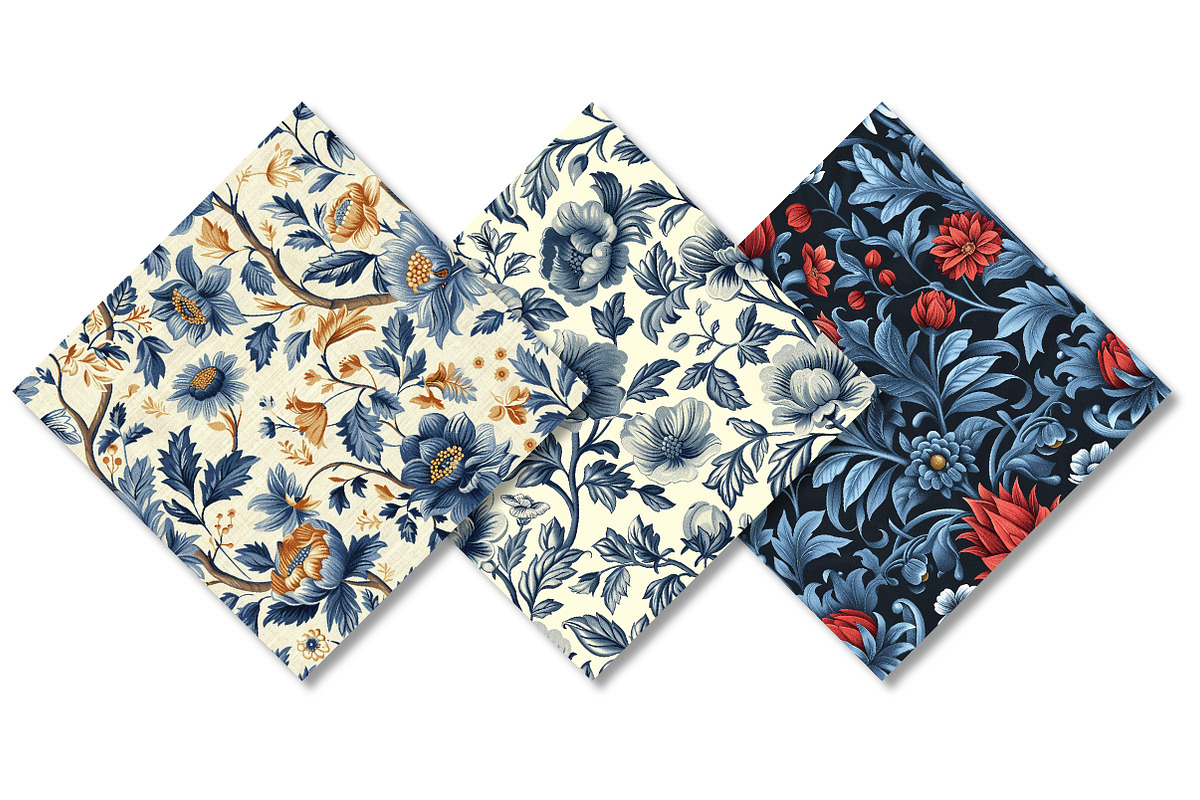 William Morris Style Patterns, a Pattern Graphic by Canvas Craft (Photo 9 of 9)