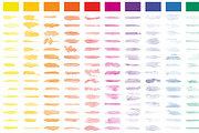 set of 223 watercolor vector brushes, a Brush Add-On by Asyndrom (Thumbnail 2 of 4)