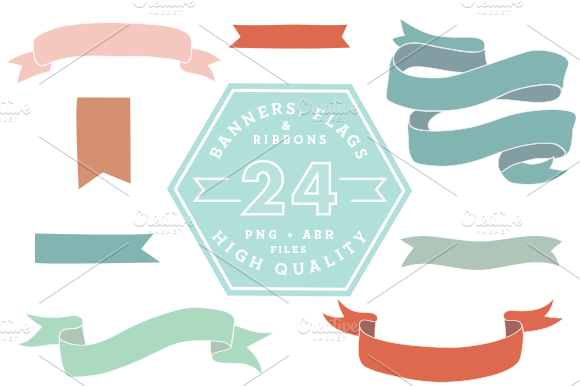 Banners, Flags & Ribbons preview 5
