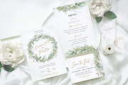 Eucalyptus Wedding Invite Suite, an Invitation Template by R Whitehurst Design (Thumbnail 1 of 6)
