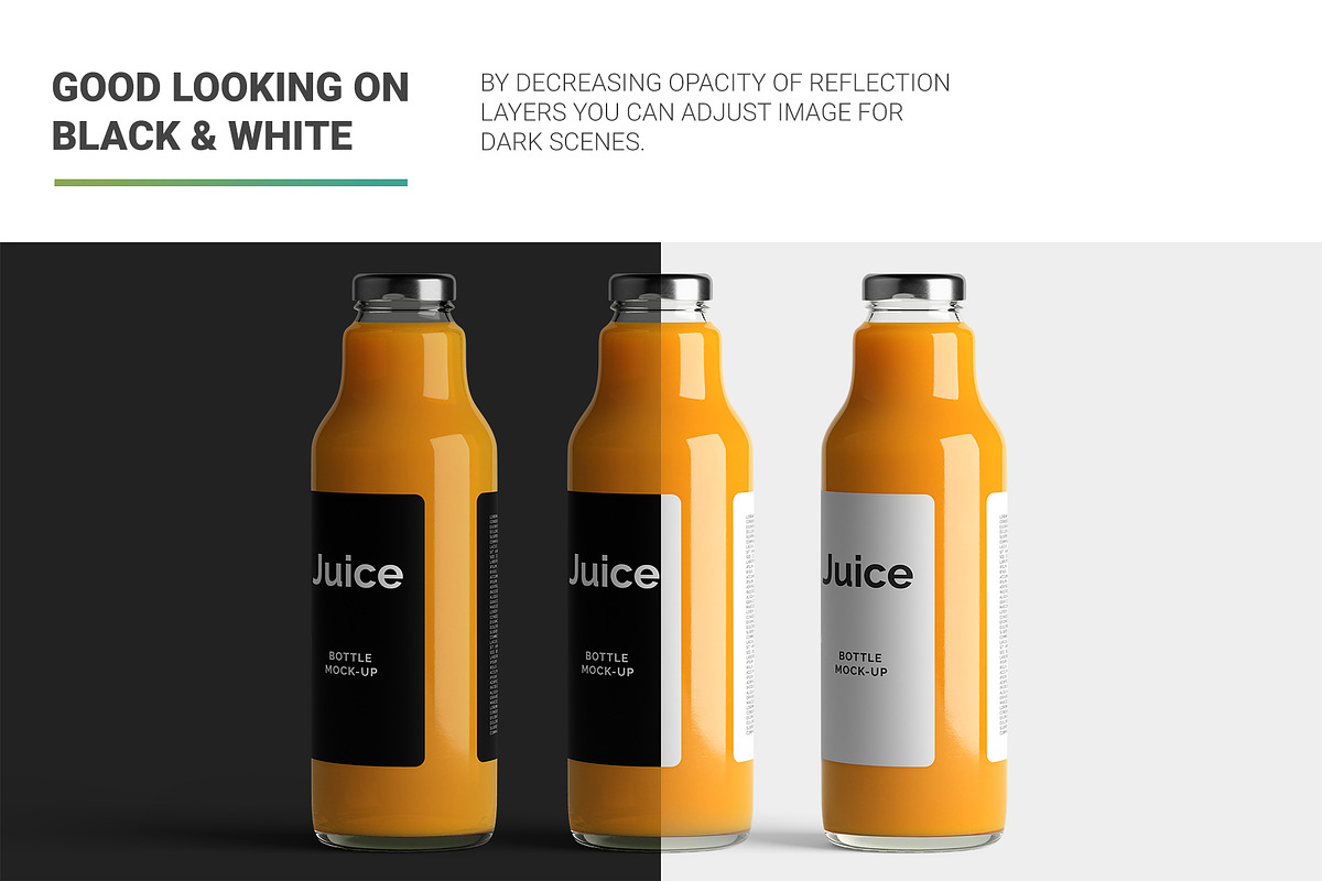 Juice Bottle Mock-Up, a Packaging Mockup by AY Mock-Ups (Photo 7 of 11)