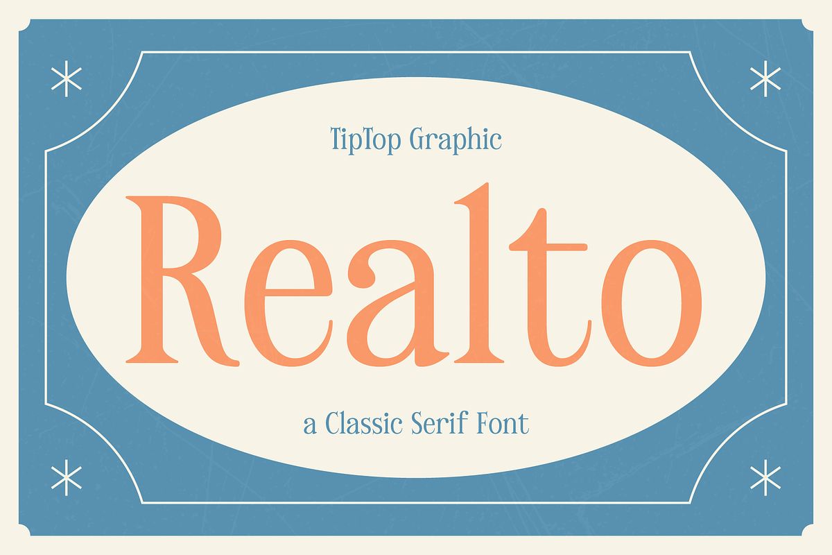 Realto – Classic Serif Font, a Serif Font by Tiptop Graphic (Photo 1 of 9)