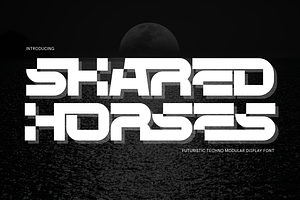Shared Horses - Cyber Display Font