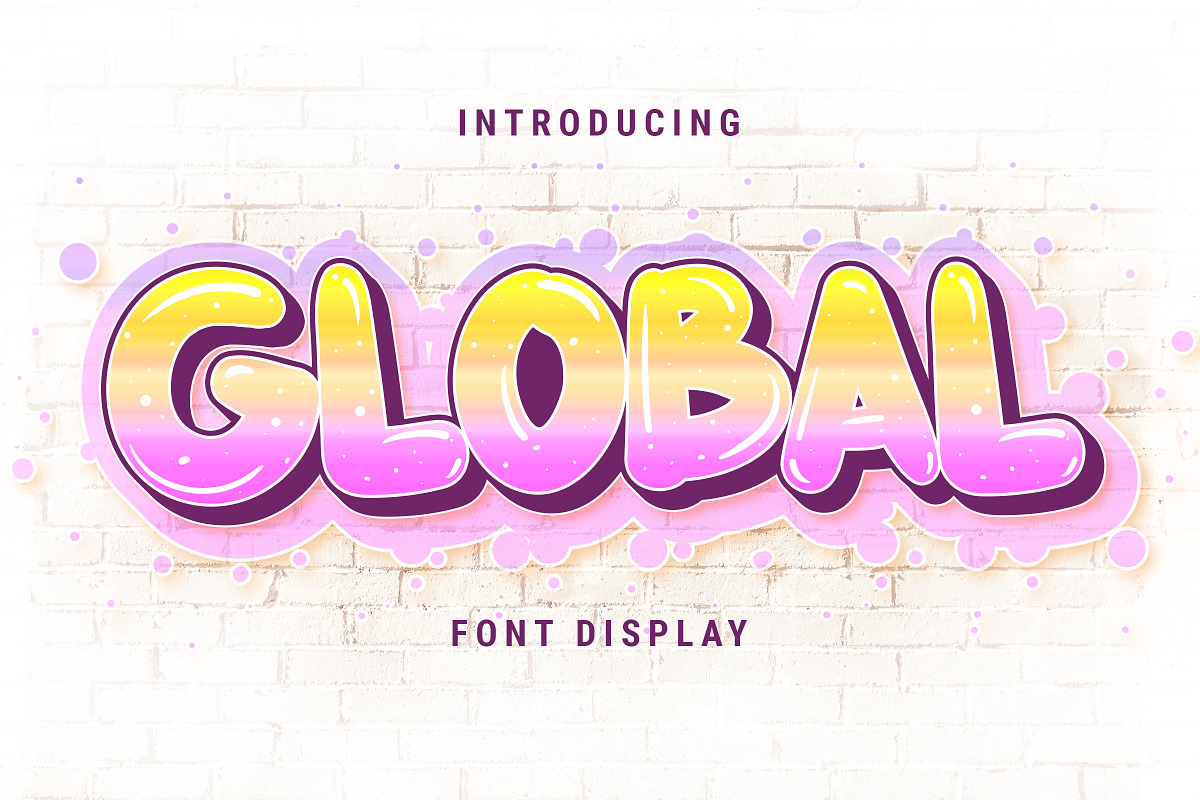 Global - Display Font, a Sans Serif Font by Fontcastle (Photo 1 of 7)