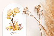 Watercolor Cozy Autumn Clipart, a Seasonal Illustration by SvetaArtStore (Thumbnail 2 of 9)