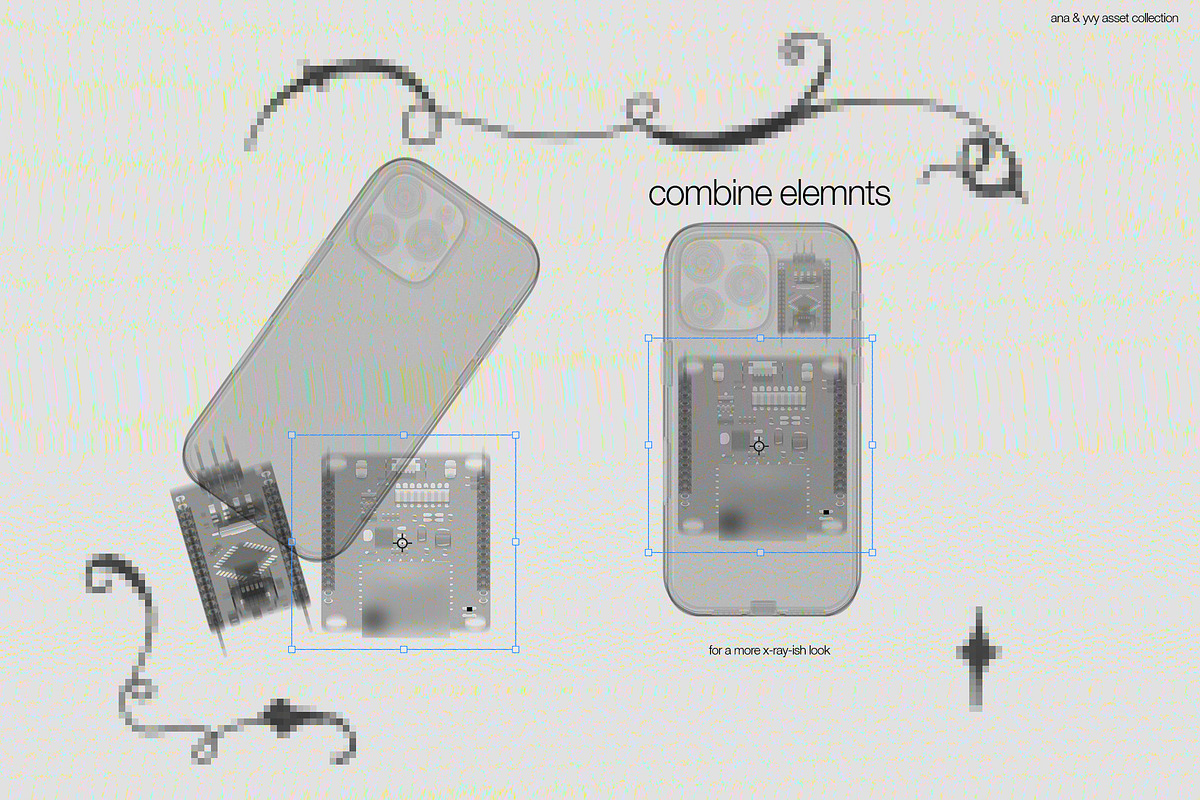 XRAY COLLAGE KIT | What's in my Bag, an Object Graphic by ana & yvy (Photo 12 of 20)