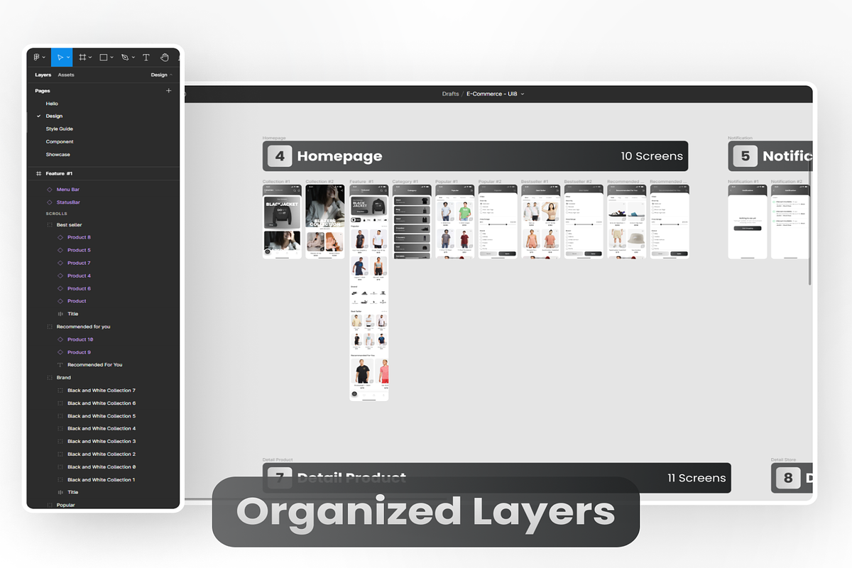 Z-Black E-Commerce App UI Kit, an App Template by Creative Perspective (Photo 4 of 6)