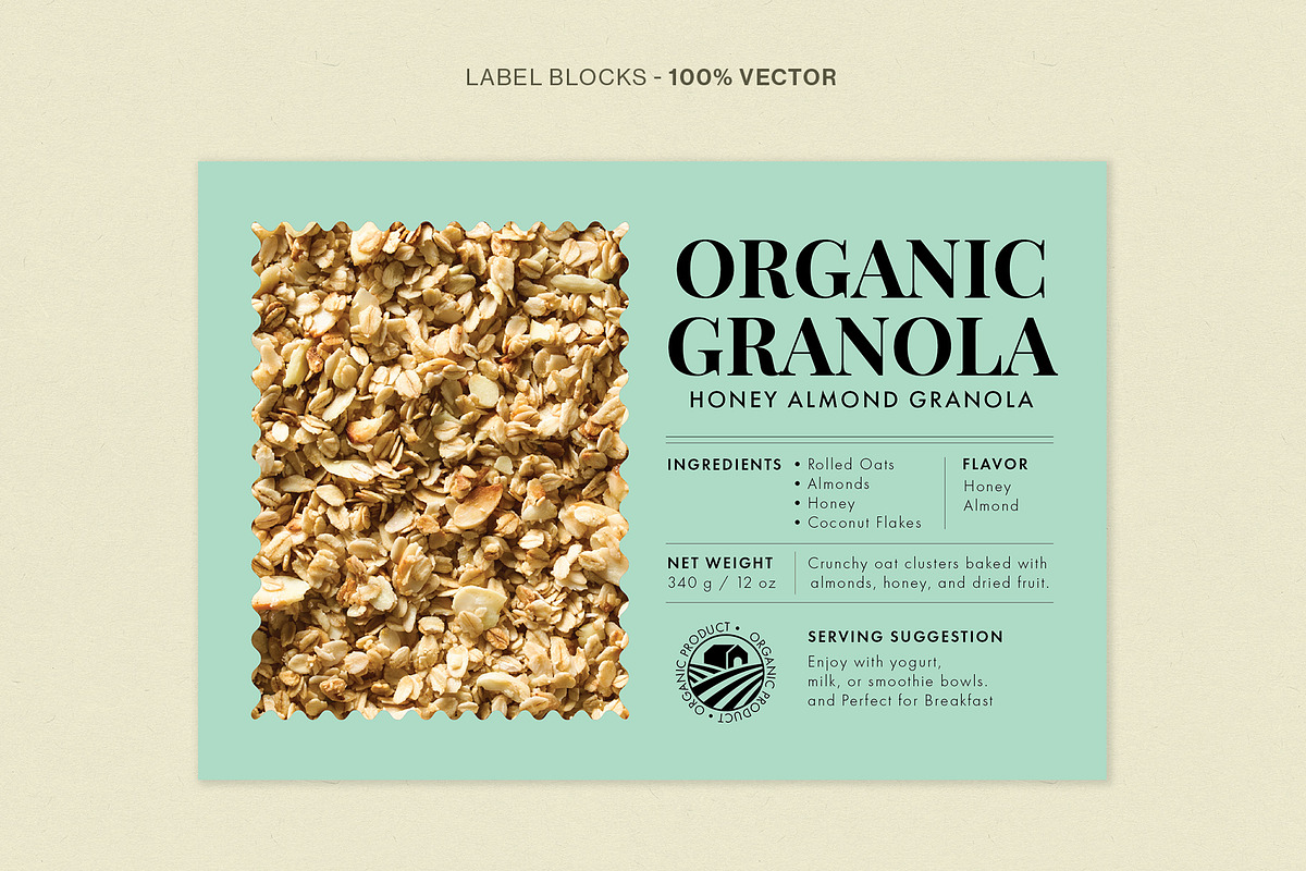 Product Label Template Set, a Resume Template by BrandPacks