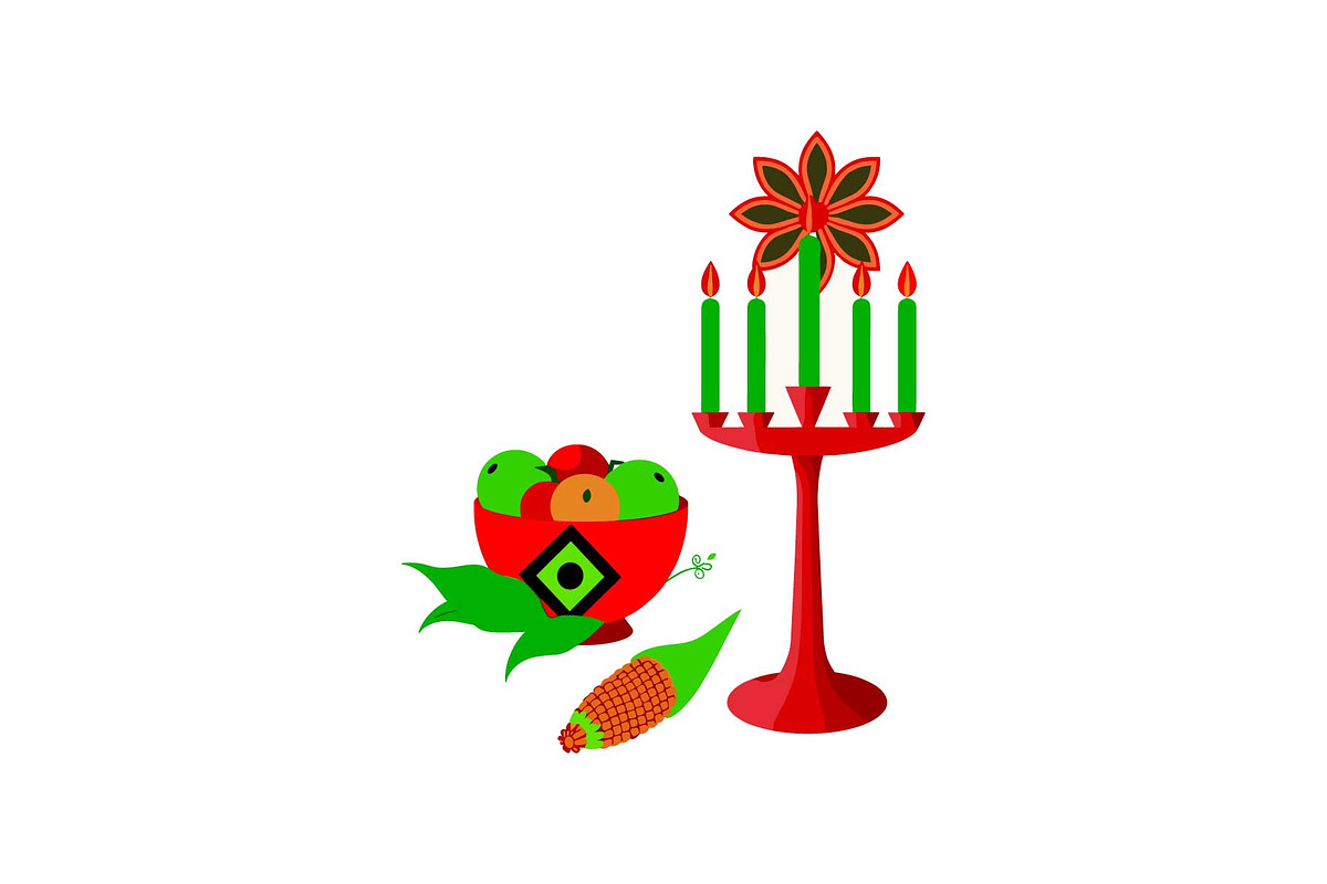 Kwanzaa Candle Holder Vector Set, an Object Graphic by Designs_River (Photo 15 of 16)
