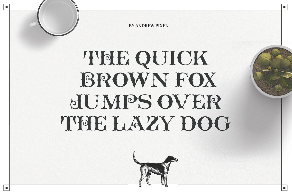 Bushel - A vintage Flourish Font preview 2