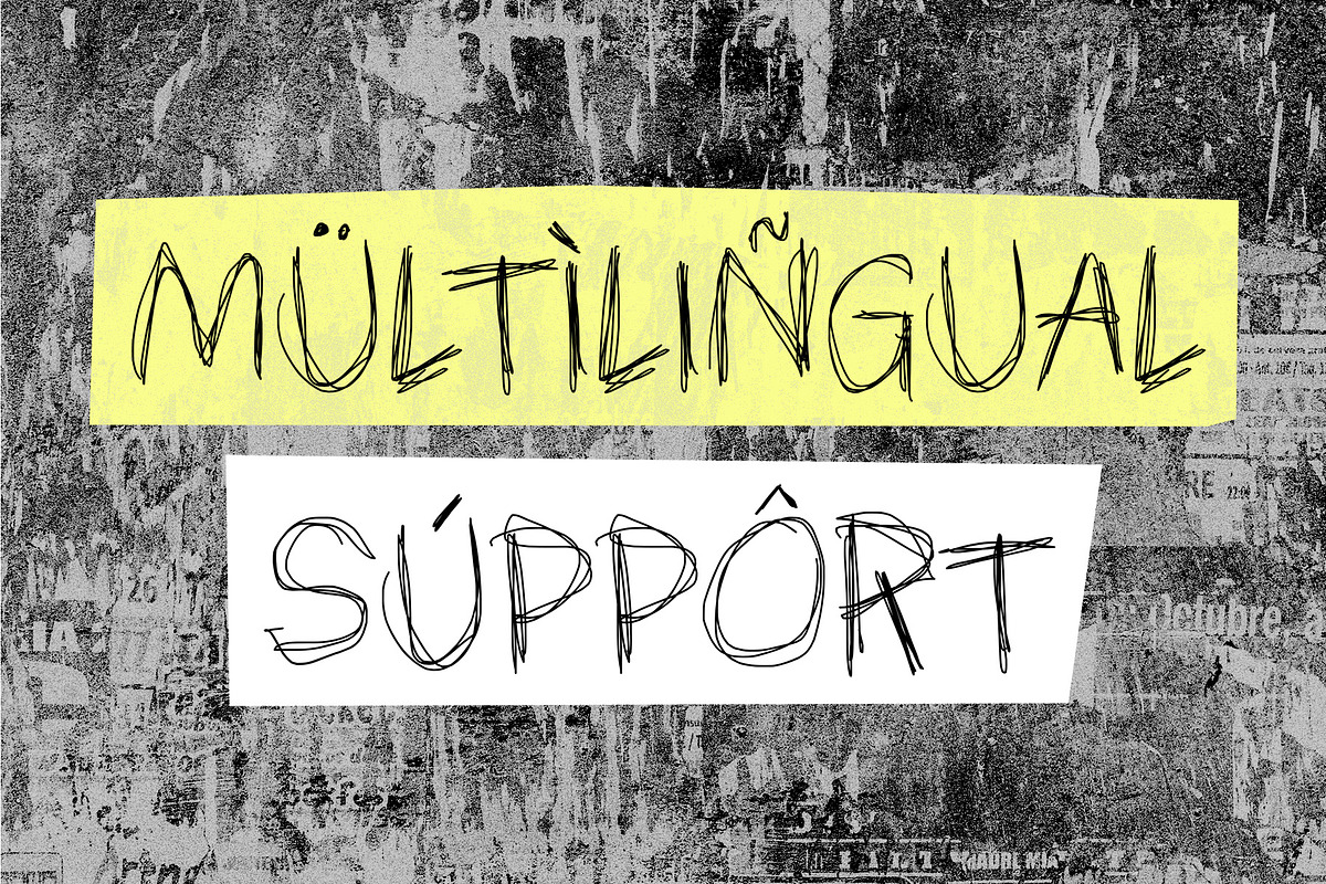 Chalky Zone Scribble Font, a Handwritten Font by Typehand Studio (Photo 10 of 10)