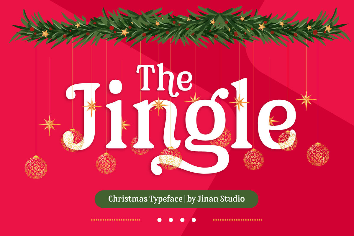 The Jingle - Christmas Typeface, a Serif Font by Ainun Jinan (Photo 1 of 9)