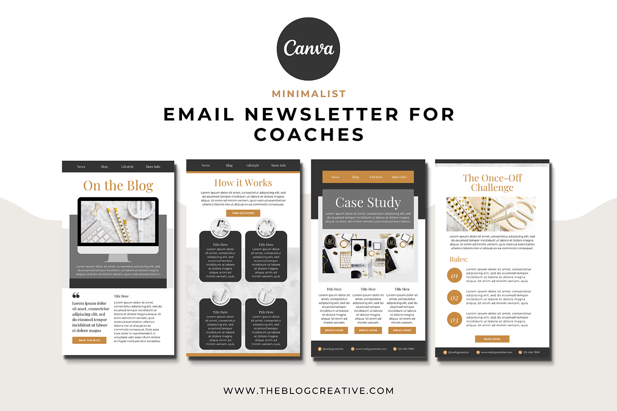 Email Marketing Template Canva, an Email Template by The Blog Creative (Photo 5 of 6)