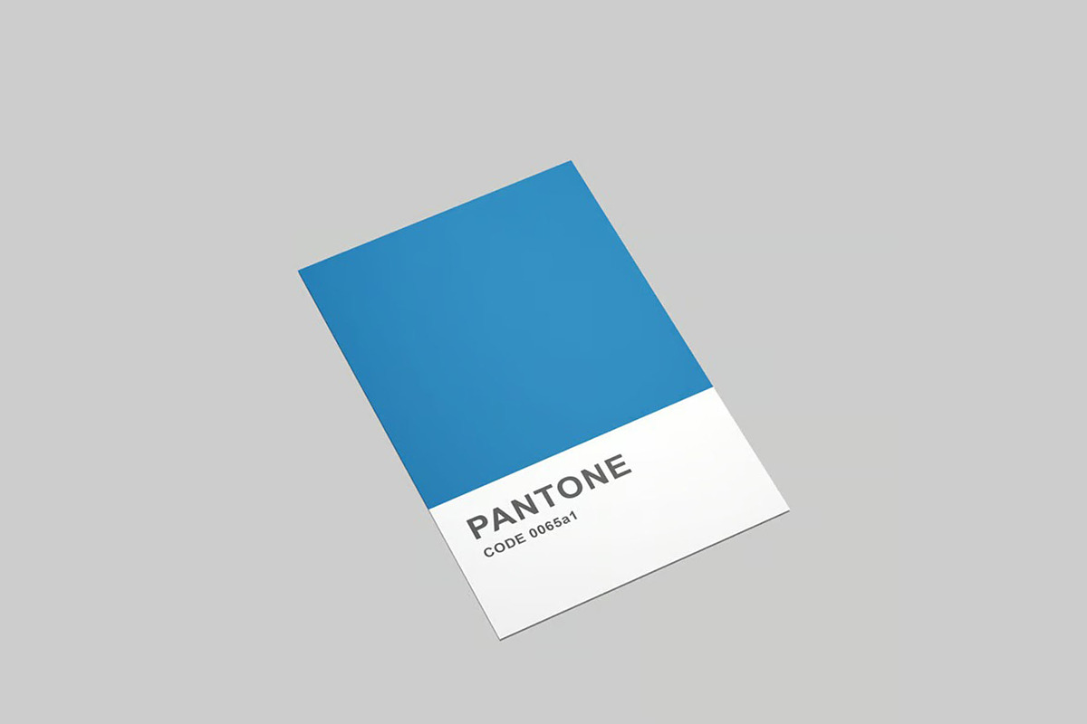 Pantone Card Color Mockup, an Advertising Mockup by Se٧enStudio (Photo 3 of 5)
