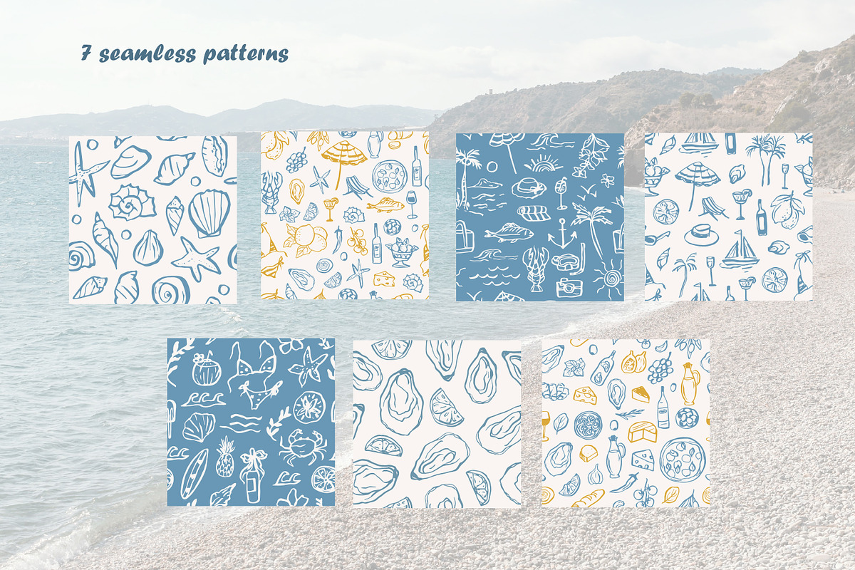 Hand drawn retro Beachy Vibes set, an Object Illustration by RaDavCrafts (Photo 11 of 12)