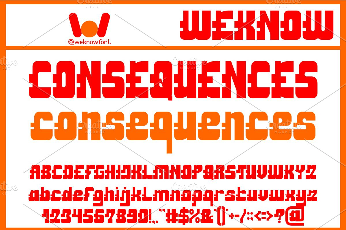 Action Reaction font, a Font by weknow (Photo 2 of 8)