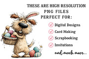 Whimsical Easter Dog Clipart, an Illustration by OK Design (Thumbnail 4 of 6)