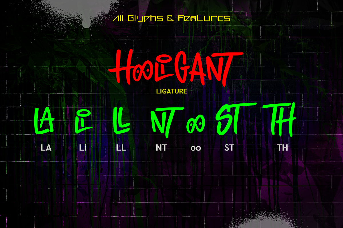 Hooligant – Graffiti Tag Font, a Handwritten Font by BBtypeStudios (Photo 11 of 11)