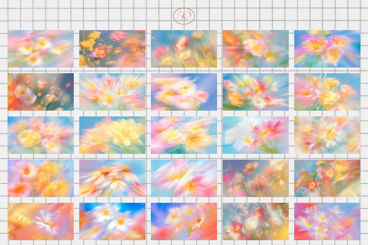 Whimsical Botanical Bliss Background, a Background Graphic by Anzhelika (Photo 4 of 12)