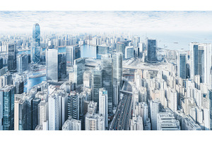 street cityscape road background ai, an Architecture Photo by pikepicture