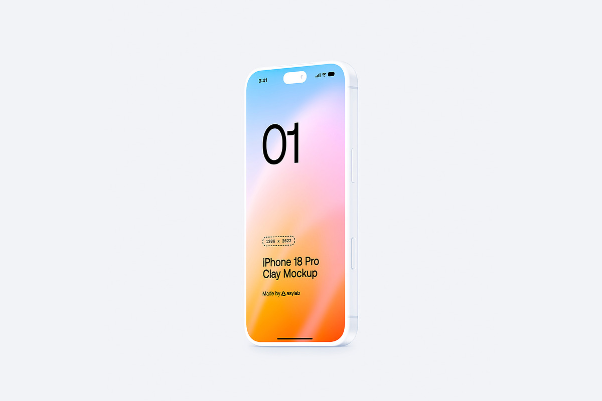 iPhone 18 Pro Clay - 24 Mockups, an iPhone Mockup by Asylab (Photo 41 of 54)