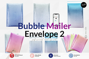 Bubble Mailer Envelope Mock-ups