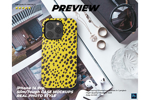 Real IPhone 15 Case Mockups Tough