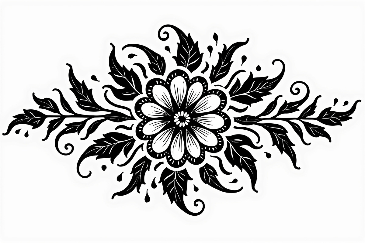 Black Mandala Art Pattern, an Illustration by musafir_fashion (Photo 8 of 9)