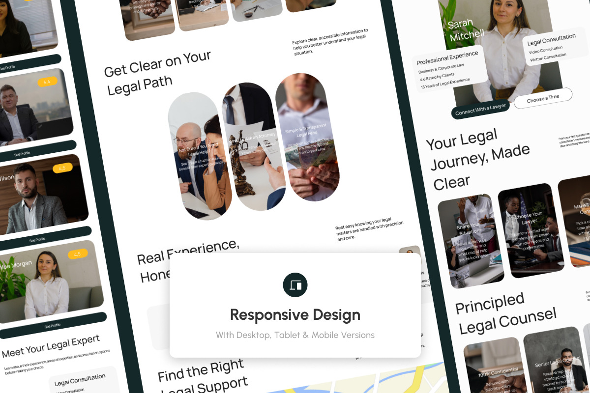 Floren - Legal Consultation Landing, a Landing Page Template by trabaskriya (Photo 3 of 5)