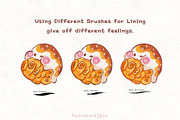 Taiyaki Brush Set for Procreate, a Brush Add-On by ProcreateiBox (Thumbnail 4 of 8)