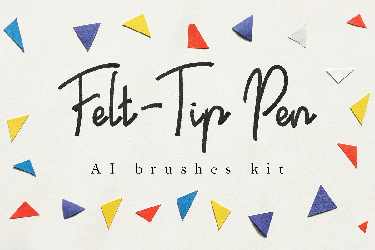 Felt-Tip Pen AI brushes kit, a Brush Add-On by Leo Studio Design Lab (Photo 1 of 3)