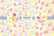 Cheeky Chicks + 16 Seamless Patterns, a Pattern Graphic by Petite Salade (Thumbnail 5 of 5)
