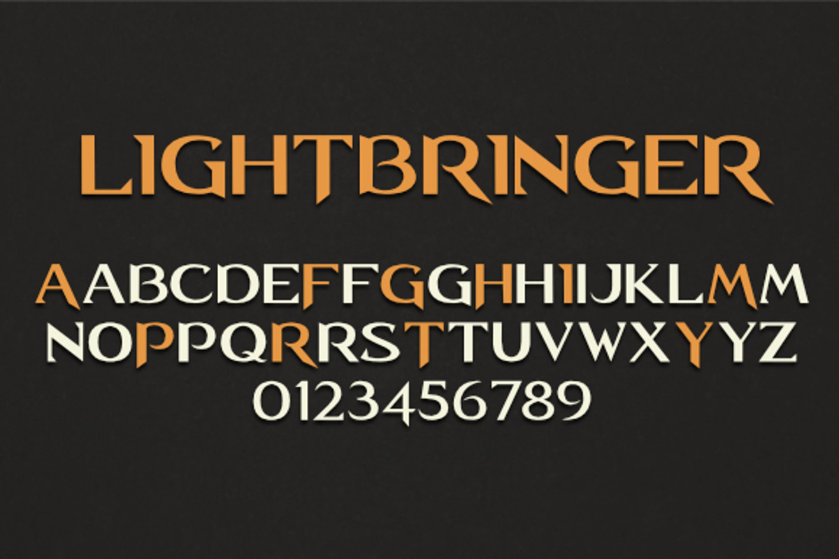 Lightbringer font