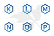 26 A-Z Polygonal Monograms set, a Branding & Logo Template by Walldecorated (Thumbnail 3 of 5)