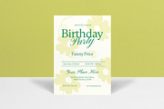 Floral Birthday Invitation, an Invitation Template by graphicook (Thumbnail 1 of 3)