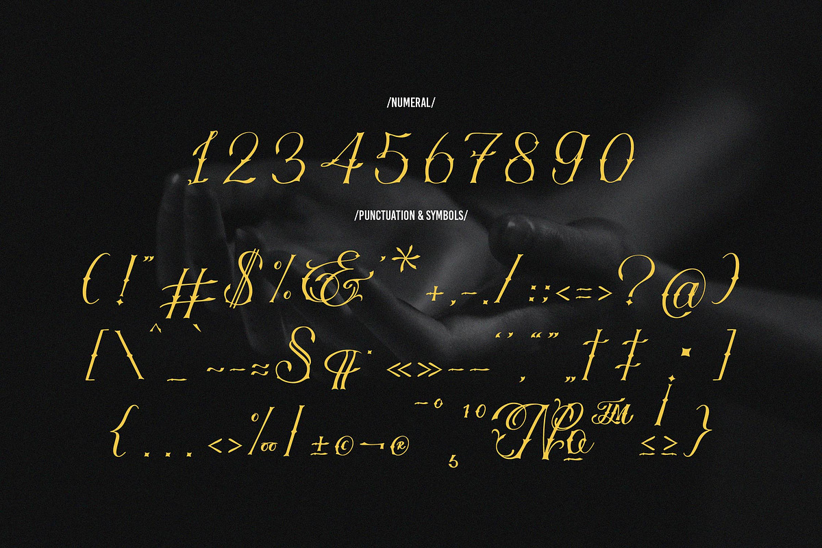 Nefaryth | Tattoo Font, a Script Font by Denustudios (Photo 11 of 14)
