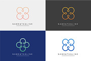 Elegant leaves monogram template, a Branding & Logo Template by WORAKAMON Design Studio (Thumbnail 1 of 5)