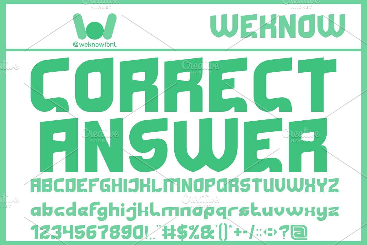 Good Question font, a Font by weknow (Photo 2 of 8)