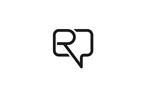 R Letter Chat Logo Design