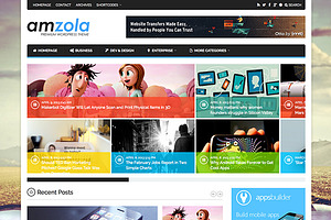 Amzola - Metro UI Style WP Theme