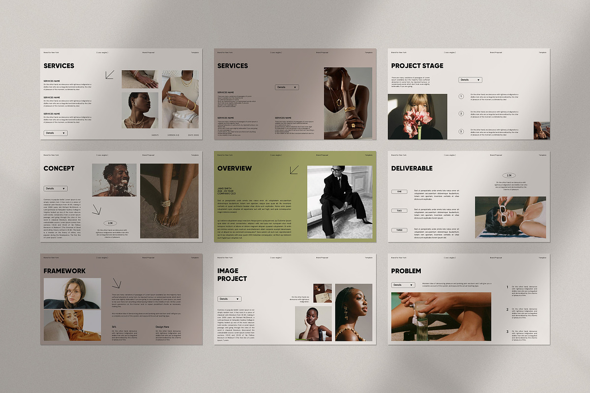 Brand Project Presentation Template preview 8