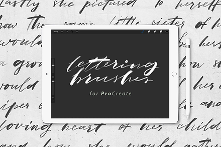 10 Lettering Brushes For Procreate