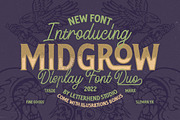Midgrow Font Duo - Free Illustration, a Font by Letterhend Studio (Thumbnail 1 of 9)