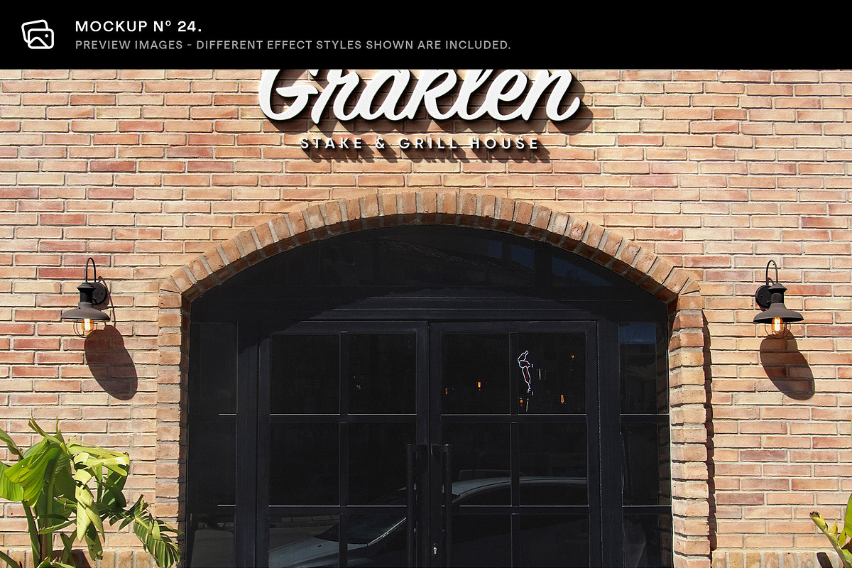 30 Signs & Facade Logo Mockups - V4, an Advertising Mockup by Asylab (Photo 31 of 38)