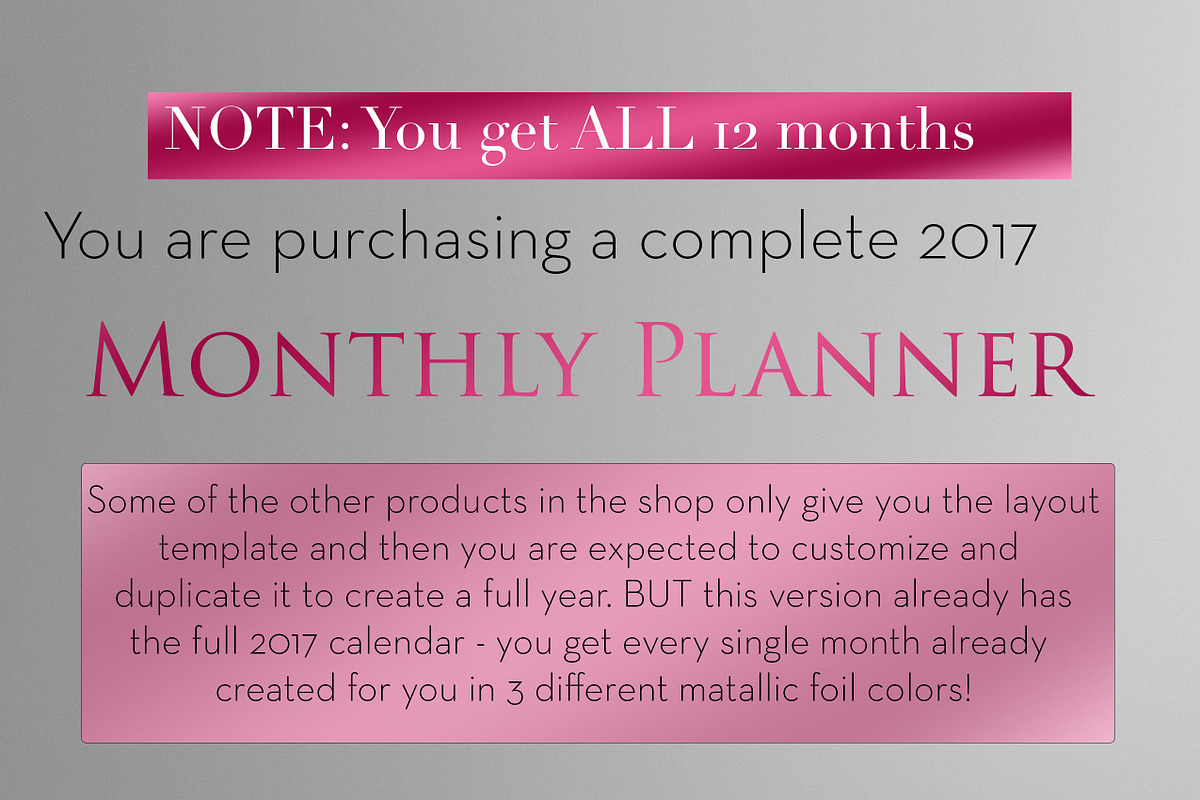 Monthly Planner | InDesign Template, a Stationery Template by Planner Templates (Photo 13 of 17)