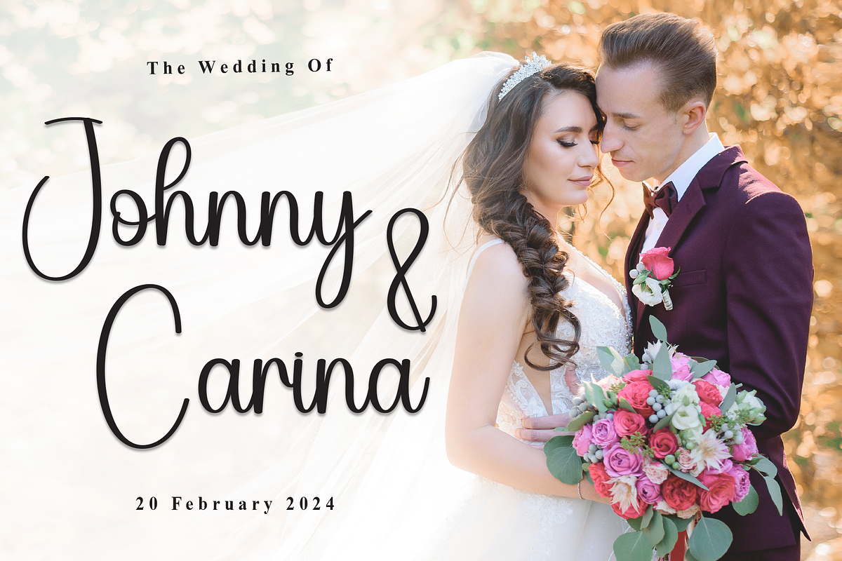 Wedding | Script Font, a Handwritten Font by Scratchones (Photo 2 of 9)