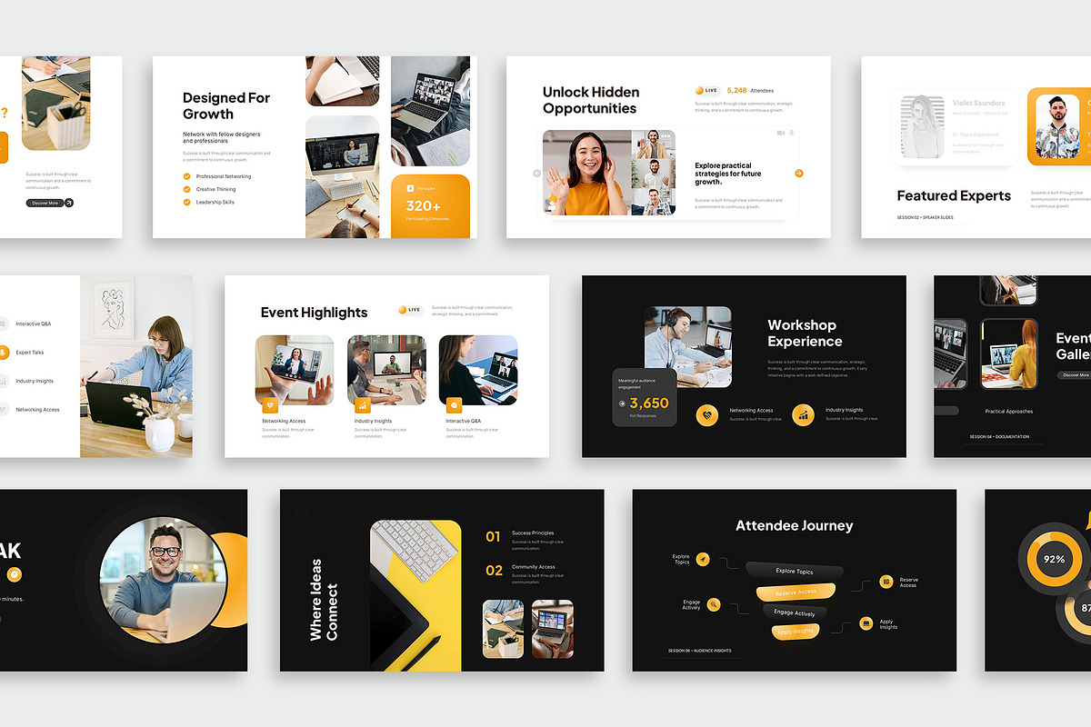 Webinar Event Google Slides, a Presentation Template by New Coral Design (Photo 3 of 6)