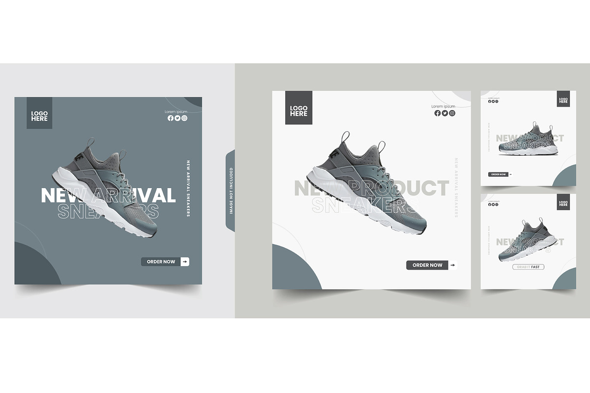 Social Media Template Pack Bundle V1, a Social Media Template by Dhwstd (Photo 3 of 6)