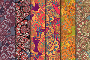 Beautiful paisley seamless pattern