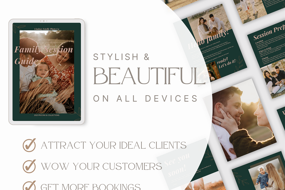 TEAL Family Session Photos Template, a Magazine Template by Signature Edits (Photo 11 of 11)